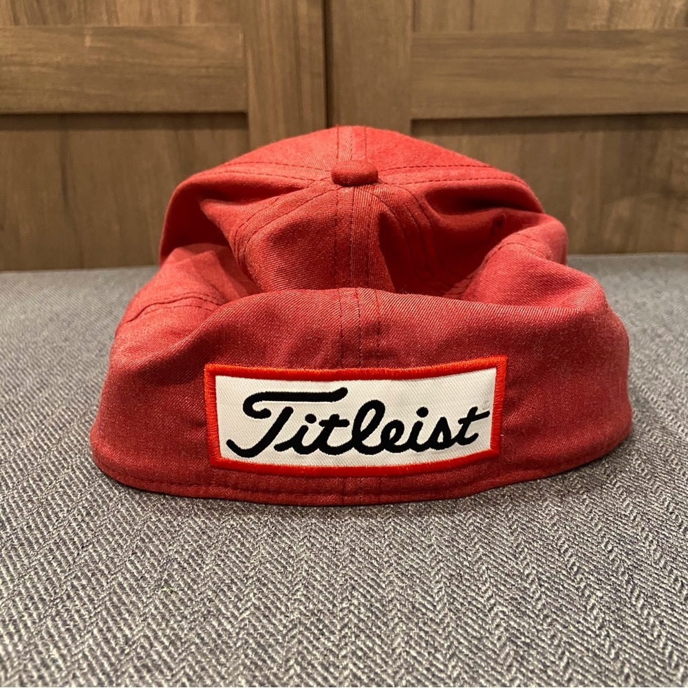 Titleist Red Baseball Cap with White Script Logo - Picture 4 of 8